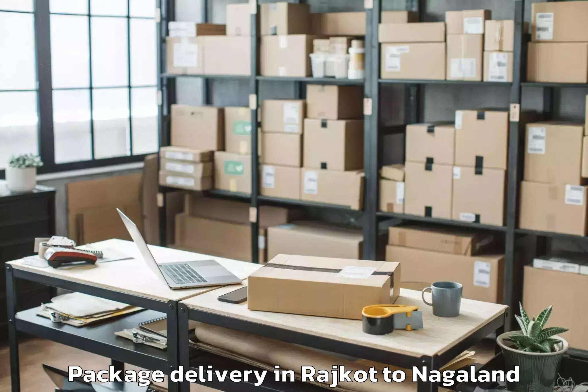 Book Rajkot to Icfai University Nagaland Dima Package Delivery Online